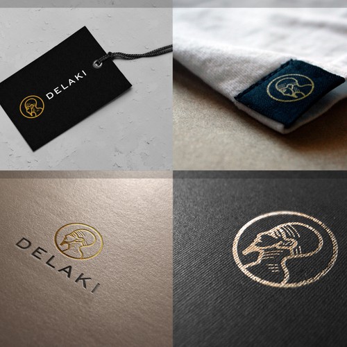 Apparel logo with the title 'Delaki'