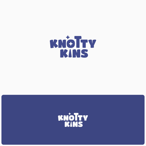 Doll design with the title 'Knottykins logo'