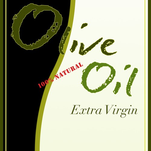 Olive oil label with the title 'bold logo concept for italian olive oil'