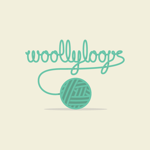 Wool design with the title 'woollyloops'