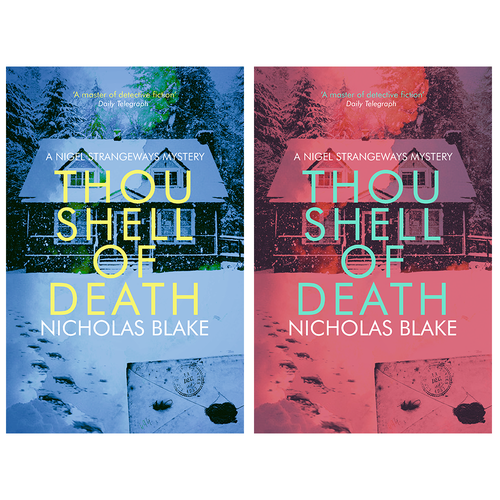 Christmas book cover with the title 'Crime book cover'