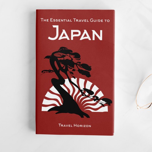 Sunlight design with the title 'The Essential Travel Guide to Japan'