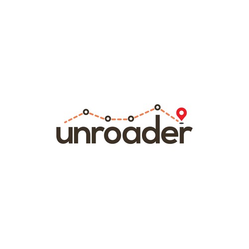 Trail logo with the title 'unroader logo concept'