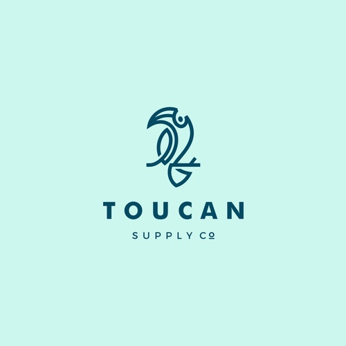 Toucan design with the title 'Toucan "in search for home"'