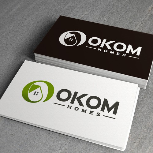 Home design with the title 'OKOM homes Logo'