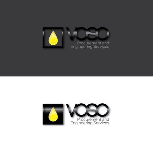 Oil brand with the title 'The logo VOSO'