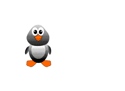 Animated illustration with the title 'contest Penguin Illustration needed for Childrens App'