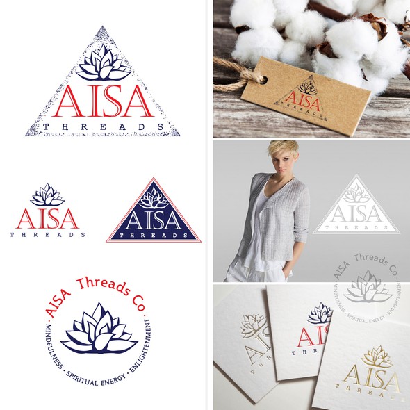 Lily logo with the title 'Clothes Brand Aisa Threads'