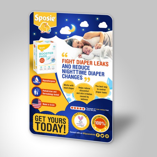 Diaper design with the title 'Retail'