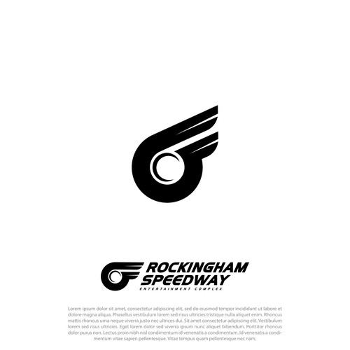 Auto design with the title 'Rockingham speedway'