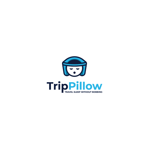 Plane design with the title 'Fun Logo for TripPillow'