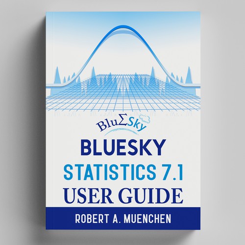 Mathematics design with the title 'Blue Sky Statistics User Guide'
