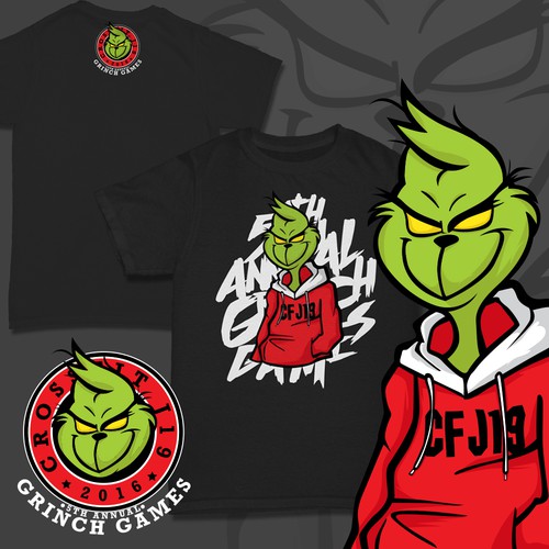 Christmas t-shirt with the title 'Entry for "the Grinch" Themed T-shirt'