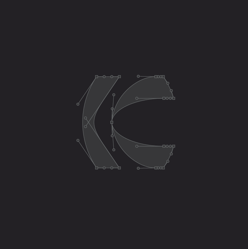 K logo with the title 'Brandmark-NR0401'