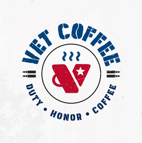Veteran logo with the title 'Logo design contest entry'