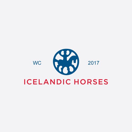 Iceland logo with the title 'Icelandic Horses'