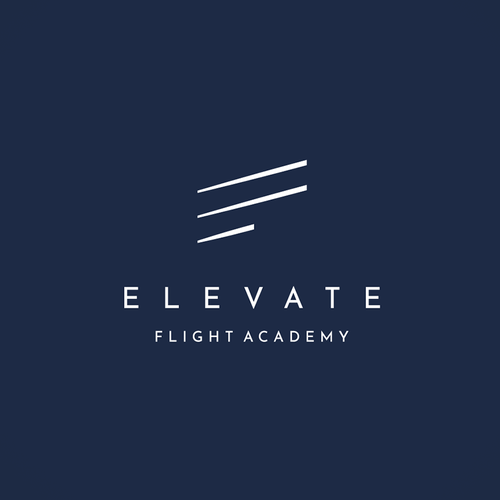 Airline and flight logo with the title 'ELEVATE'