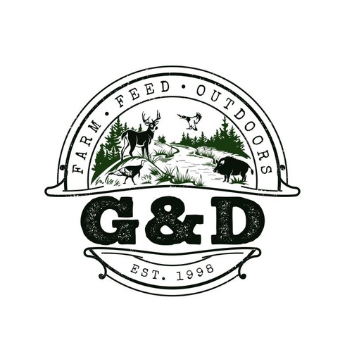 Animal logo with the title 'Outdoor store logo'