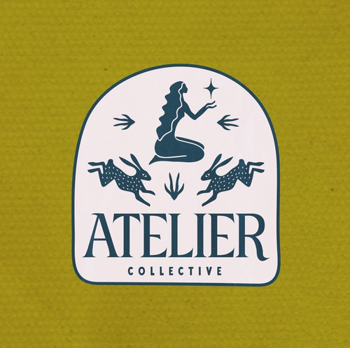 Design with the title 'Artistic Logo Design for Atelier Collective'