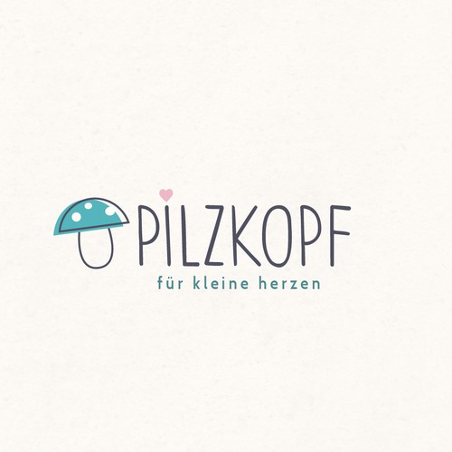 Mushroom logo with the title 'Pilzkopf'