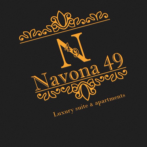 Curly logo with the title 'Luxury logo '