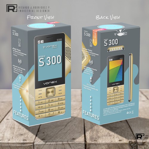 Cool packaging with the title 'Vonex Box (cellphone)'