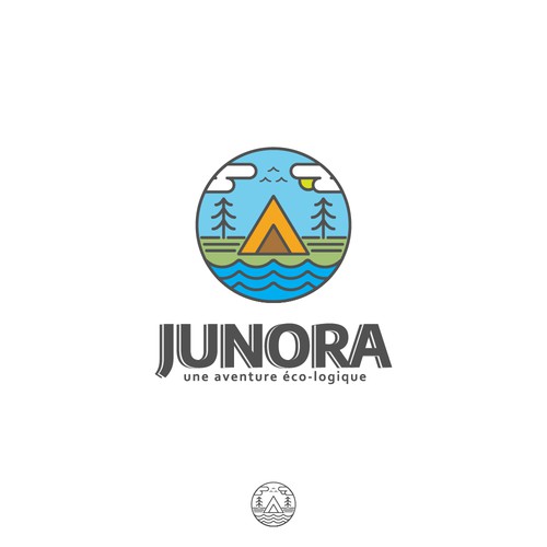 Camp logo with the title 'Classic logo for camp company'