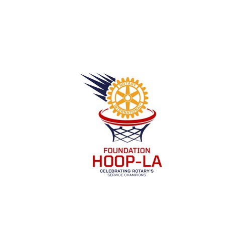 Championship logo with the title 'Hoop La Logo Design'