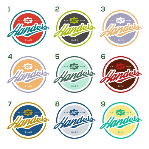 Corporate identity logo with the title 'Handels'