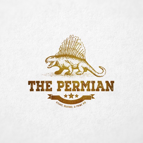 Dinosaur design with the title 'The Permian'