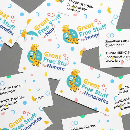 Giraffe design with the title 'Great Free Stuff'