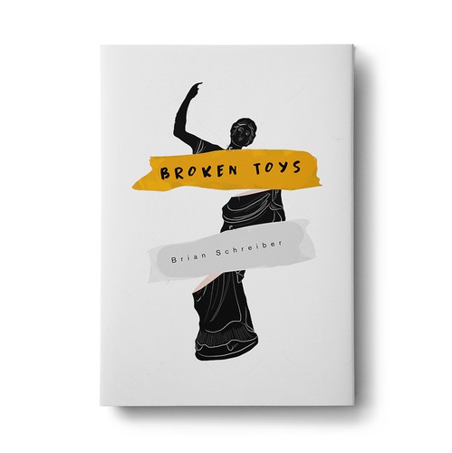 Art design with the title 'Broken Toys '