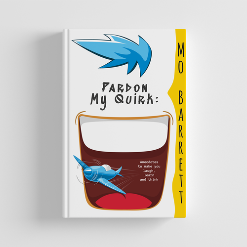 Drawing book cover with the title 'Book cover design.'