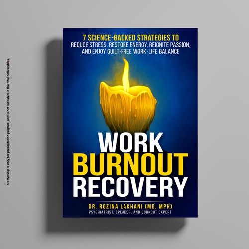 Book cover with the title 'Work Burnout Recover'