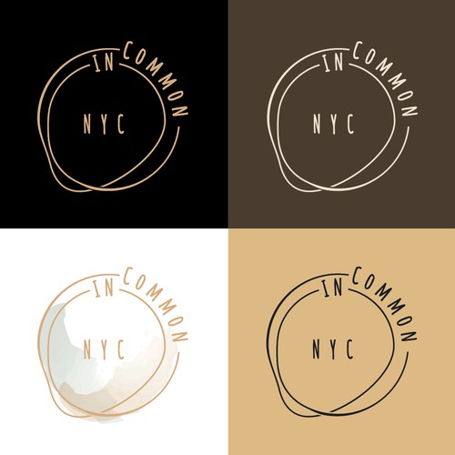 Cafe design with the title 'In common NYC logo concept'