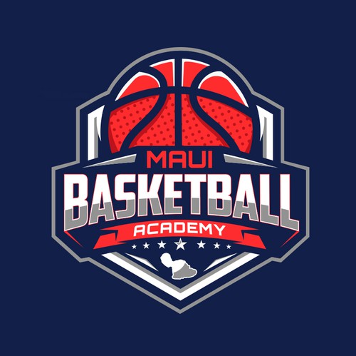 Academy logo with the title 'Maui Basketball Academy'