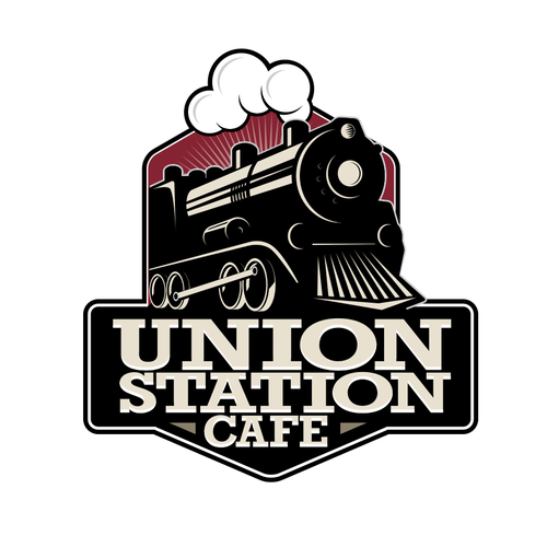 Engine design with the title 'Union Station Cafe'