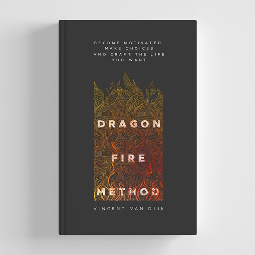 Fire design with the title 'Book Cover for Dragon Fire Method'