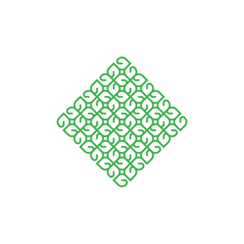 Pattern brand with the title 'Friendly community logo - branding pattern'