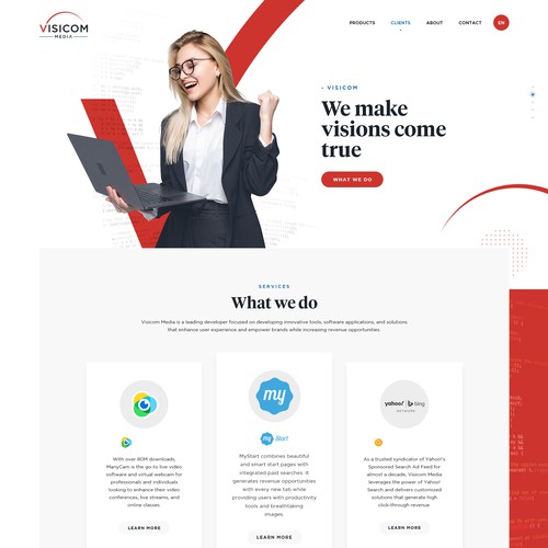 Software website with the title 'Visicom_Media'
