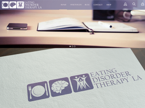 Plate logo with the title 'Branding for Eating Disorder Treatment Group'