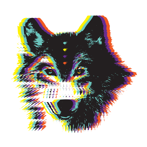 Trippy design with the title 'Designer Tees'