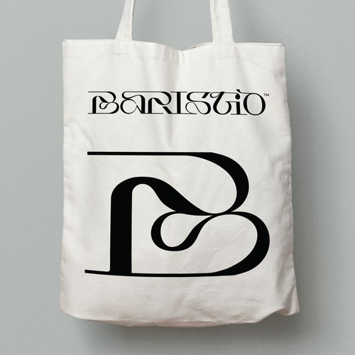 Barista design with the title 'wordmark for coffee brand'