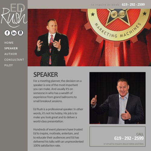 Author website with the title 'Professional Webpage'