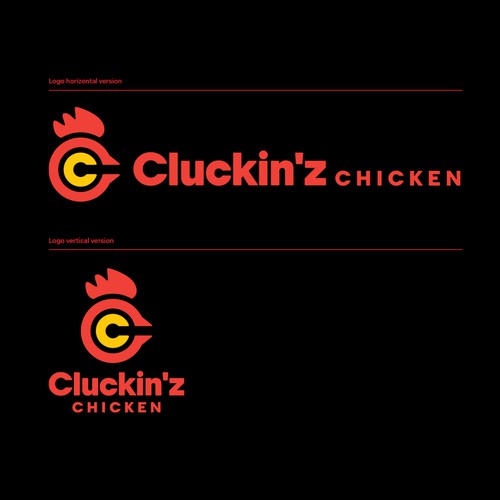 Fast food design with the title 'Cluckin'z Chicken'