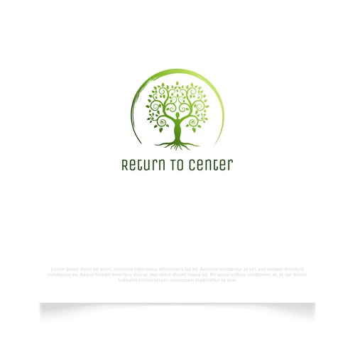 Tree of life logo with the title 'Return to center treehouse logo'