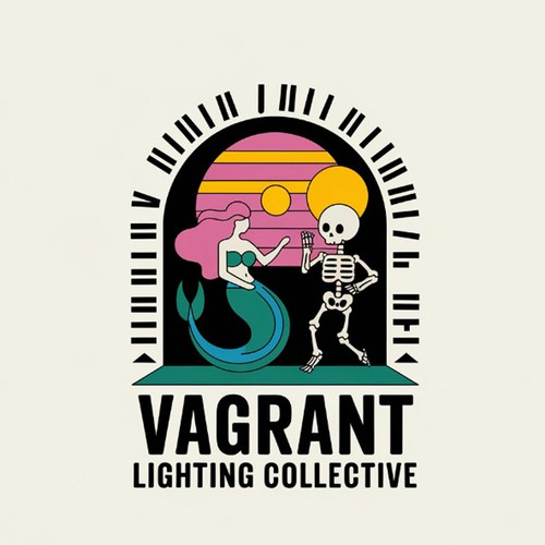 Skeleton logo with the title 'Digital Vagrant logo 3'