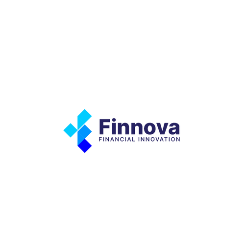F design with the title 'Fintech logo'