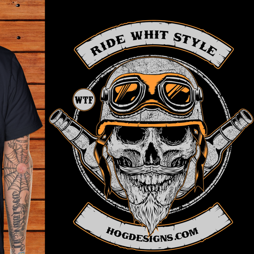 Biker t-shirt with the title 'biker'