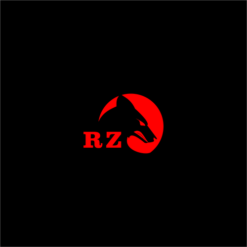 Coyote design with the title 'RZ arts Logo'